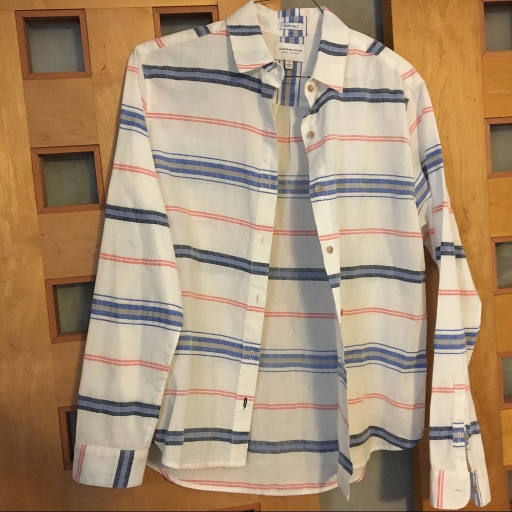 California Tailor Shirt No. 1, Cotton/Linen Blend, USA, L